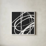Tumbling Down IV by Moira Hershey. Shown in a crisp white glass frame for a clean and minimalist style. Available as an archival giclee rolled canvas, fine art paper, or poster print. SKU 68505a.