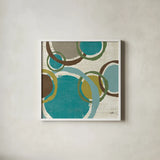 Vintage Bubbles II by Moira Hershey. Shown in a crisp white glass frame for a clean and minimalist style. Available as an archival giclee rolled canvas, fine art paper, or poster print. SKU 10284a.