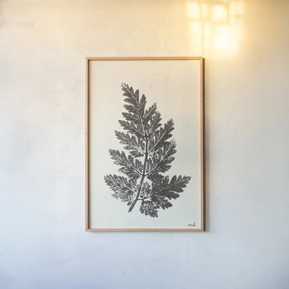 Walk in the Woods I by Moira Hershey. shown as a paper print in a natural frame. Available as a archival giclee rolled canvas, fine art paper, or poster print. SKU 69198h.