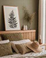 Walk in the Woods II by Moira Hershey. shown as a paper print in a natural frame. Available as a archival giclee rolled canvas, fine art paper, or poster print. SKU 69199h.