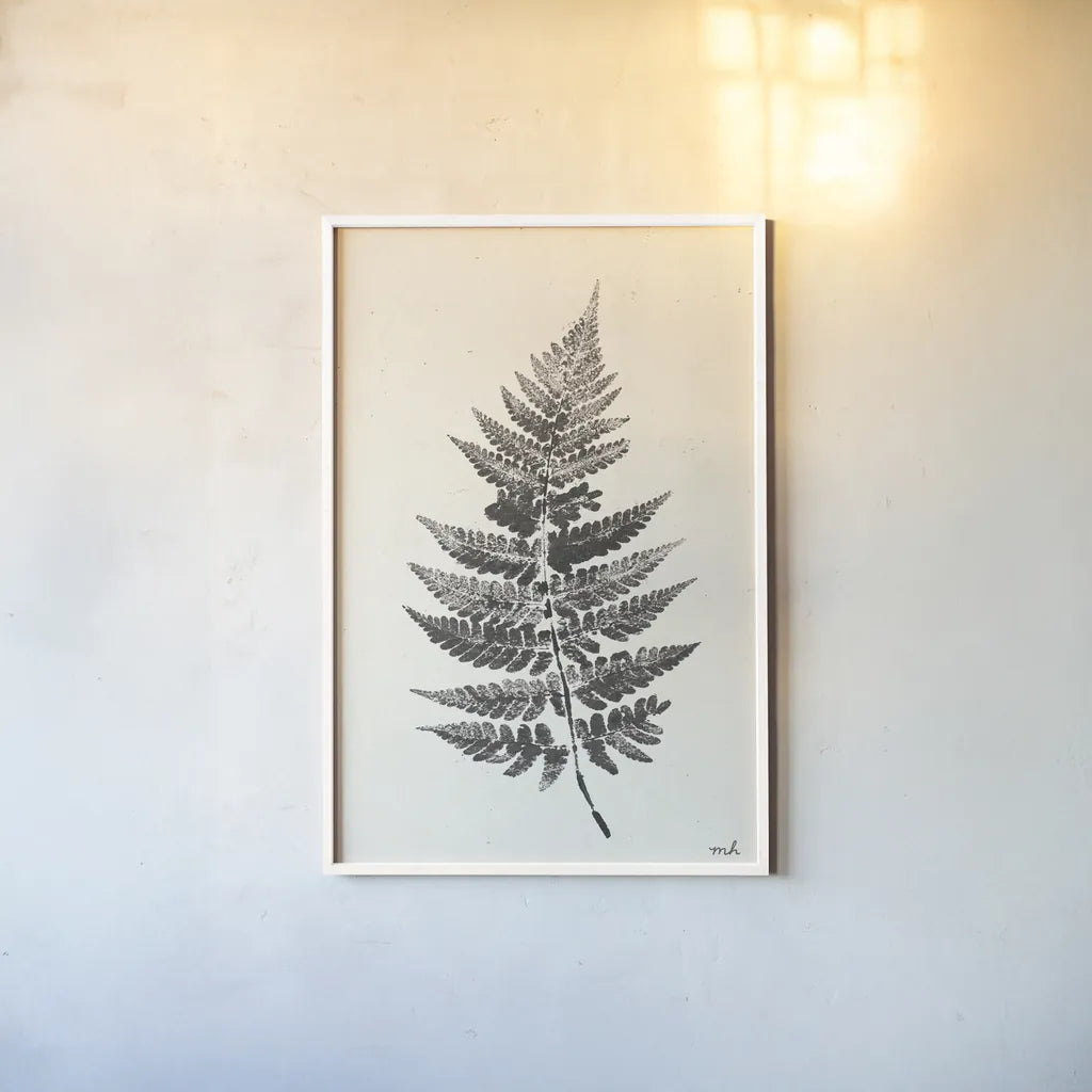 Walk in the Woods II by Moira Hershey. shown as a paper print in a white frame. Available as a archival giclee rolled canvas, fine art paper, or poster print. SKU 69199h.