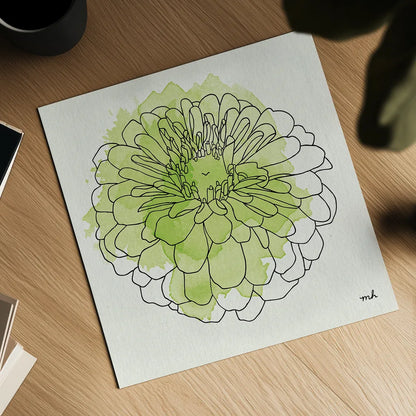 Watercolor Floral I by Moira Hershey. Shown as a detailed flat fine art print, highlighting archival giclee quality. Available as an archival giclee rolled canvas, fine art paper, or poster print. SKU 12371a.