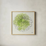 Watercolor Floral I by Moira Hershey. Shown in a natural wood glass frame for a timeless modern aesthetic. Available as an archival giclee rolled canvas, fine art paper, or poster print. SKU 12371a.