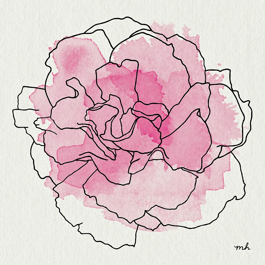 Watercolor Floral III by Moira Hershey. SKU 12373a. Archival Giclee Fine art print for wall decor.