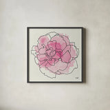 Watercolor Floral III by Moira Hershey. Shown in a sleek black glass frame for a contemporary gallery look. Available as an archival giclee rolled canvas, fine art paper, or poster print. SKU 12373a.