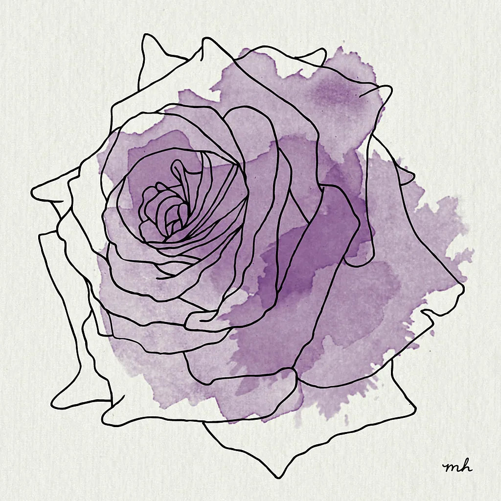 Watercolor Floral IV by Moira Hershey. SKU 12374a. Archival Giclee Fine art print for wall decor.