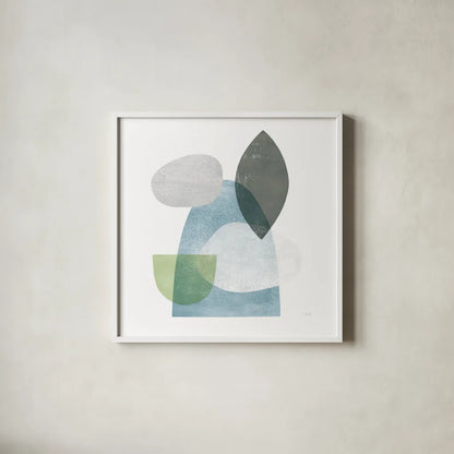 Whispers I Sq by Moira Hershey. Shown in a crisp white glass frame for a clean and minimalist style. Available as an archival giclee rolled canvas, fine art paper, or poster print. SKU 35949a.