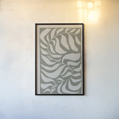 Winding Vine by Moira Hershey. shown as a paper print in a black flame. Available as a archival giclee rolled canvas, fine art paper, or poster print. SKU 79067h.