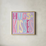 Words of Love I by Moira Hershey. Shown in a natural wood glass frame for a timeless modern aesthetic. Available as an archival giclee rolled canvas, fine art paper, or poster print. SKU 31356a.