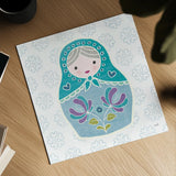 Youre a Doll IV by Moira Hershey. Shown as a detailed flat fine art print, highlighting archival giclee quality. Available as an archival giclee rolled canvas, fine art paper, or poster print. SKU 36153a.