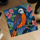 Birds of a Feather by Morgan Birch. Shown as a detailed flat fine art print, highlighting archival giclee quality. Available as an archival giclee rolled canvas, fine art paper, or poster print. SKU 103337a.