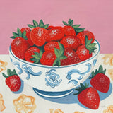 Bowl of Summer Fruit I by Morgan Birch. SKU 104061a. Archival Giclee Fine art print for wall decor.