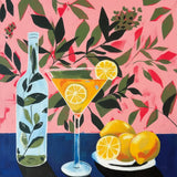 Citris Martini by Morgan Birch. SKU 104017a. Archival Giclee Fine art print for wall decor.