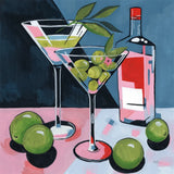 Cocktail Two Ways by Morgan Birch. SKU 103135a. Archival Giclee Fine art print for wall decor.