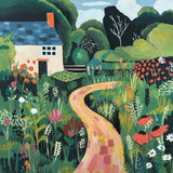English Cottage by Morgan Birch. SKU 104057a. Archival Giclee Fine art print for wall decor.