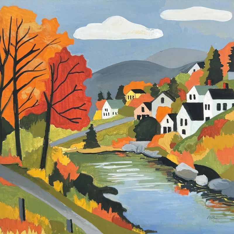 Fall Colors by Morgan Birch. SKU 104016a. Archival Giclee Fine art print for wall decor.