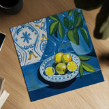 Feeling Blue by Morgan Birch. Shown as a detailed flat fine art print, highlighting archival giclee quality. Available as an archival giclee rolled canvas, fine art paper, or poster print. SKU 103335a.
