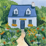Full Bloom Cottage I by Morgan Birch. SKU 103121a. Archival Giclee Fine art print for wall decor.