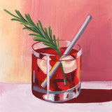Little Cocktail With Herb by Morgan Birch. SKU 103137a. Archival Giclee Fine art print for wall decor.