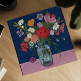 Mixed Summer Bouquet by Morgan Birch. Shown as a detailed flat fine art print, highlighting archival giclee quality. Available as an archival giclee rolled canvas, fine art paper, or poster print. SKU 103139a.