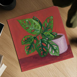 Monstera Study by Morgan Birch. Shown as a detailed flat fine art print, highlighting archival giclee quality. Available as an archival giclee rolled canvas, fine art paper, or poster print. SKU 103115a.