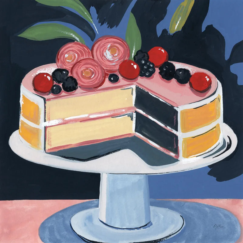 Perfect Little Cake by Morgan Birch. SKU 103134a. Archival Giclee Fine art print for wall decor.