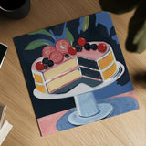 Perfect Little Cake by Morgan Birch. Shown as a detailed flat fine art print, highlighting archival giclee quality. Available as an archival giclee rolled canvas, fine art paper, or poster print. SKU 103134a.