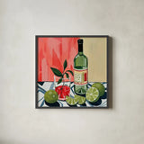 Pucker Up by Morgan Birch. Shown in a sleek black glass frame for a contemporary gallery look. Available as an archival giclee rolled canvas, fine art paper, or poster print. SKU 103341a.