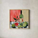 Pucker Up by Morgan Birch. Shown in a natural wood glass frame for a timeless modern aesthetic. Available as an archival giclee rolled canvas, fine art paper, or poster print. SKU 103341a.