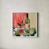 Pucker Up by Morgan Birch. Shown in a crisp white glass frame for a clean and minimalist style. Available as an archival giclee rolled canvas, fine art paper, or poster print. SKU 103341a.