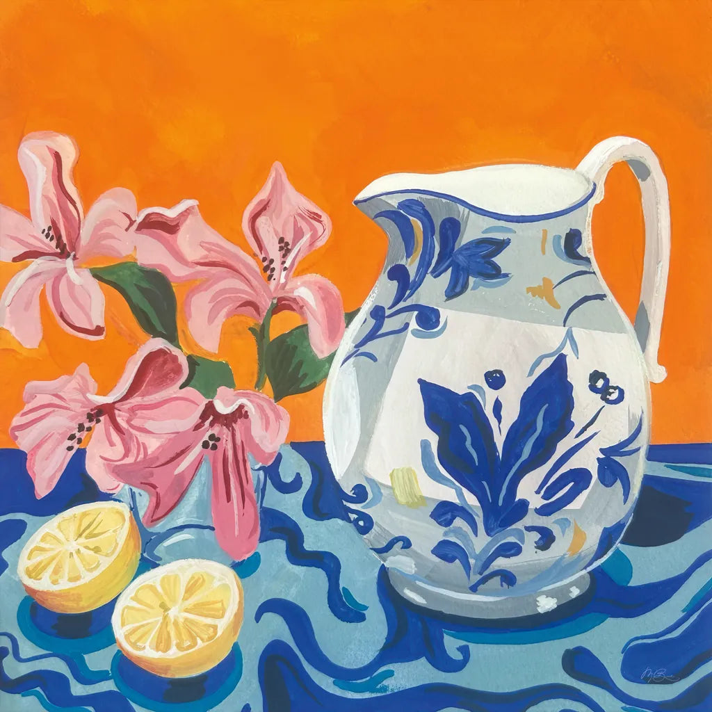 Still Life With Pitcher by Morgan Birch. SKU 104012a. Archival Giclee Fine art print for wall decor.