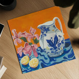Still Life With Pitcher by Morgan Birch. Shown as a detailed flat fine art print, highlighting archival giclee quality. Available as an archival giclee rolled canvas, fine art paper, or poster print. SKU 104012a.