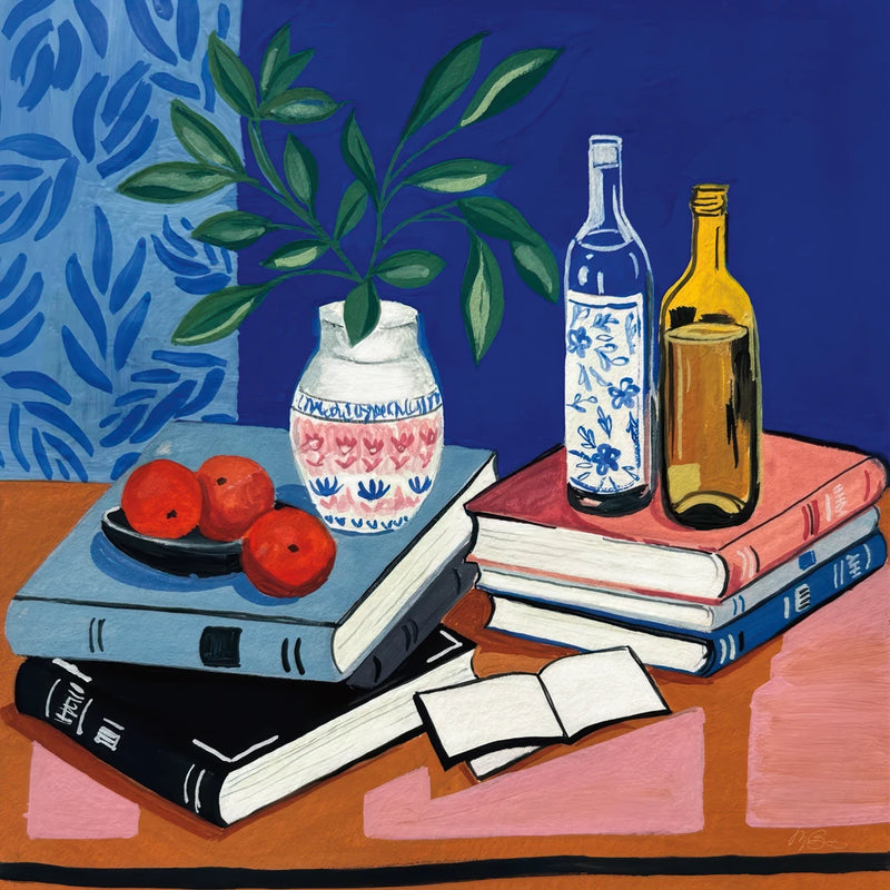 Still Life on Books by Morgan Birch