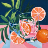 Summer Cocktail by Morgan Birch. SKU 103339a. Archival Giclee Fine art print for wall decor.