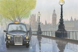 Along the Thames v.2 by Myles Sullivan. SKU 22345i. Archival Giclee Fine art print for wall decor.