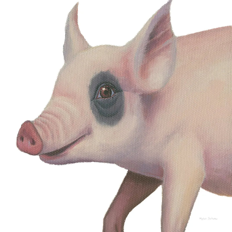 Bacon, Bits and Ham I by Myles Sullivan. SKU 32222a. Archival Giclee Fine art print for wall decor.