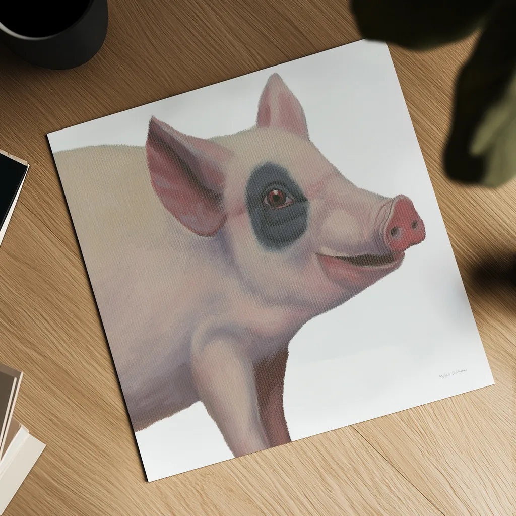 Bacon, Bits and Ham II by Myles Sullivan. Shown as a detailed flat fine art print, highlighting archival giclee quality. Available as an archival giclee rolled canvas, fine art paper, or poster print. SKU 32223a.