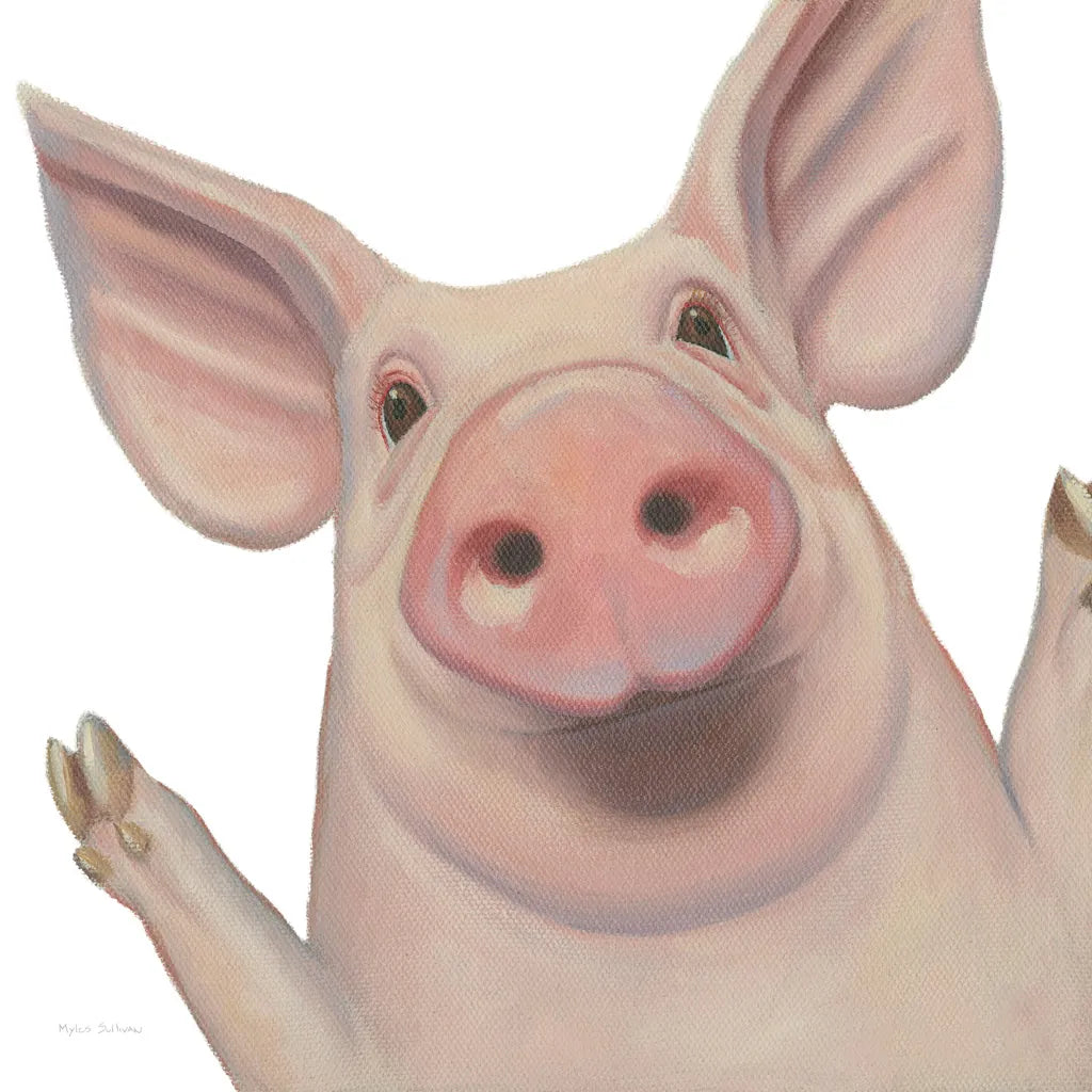 Bacon, Bits and Ham III by Myles Sullivan. SKU 32224a. Archival Giclee Fine art print for wall decor.