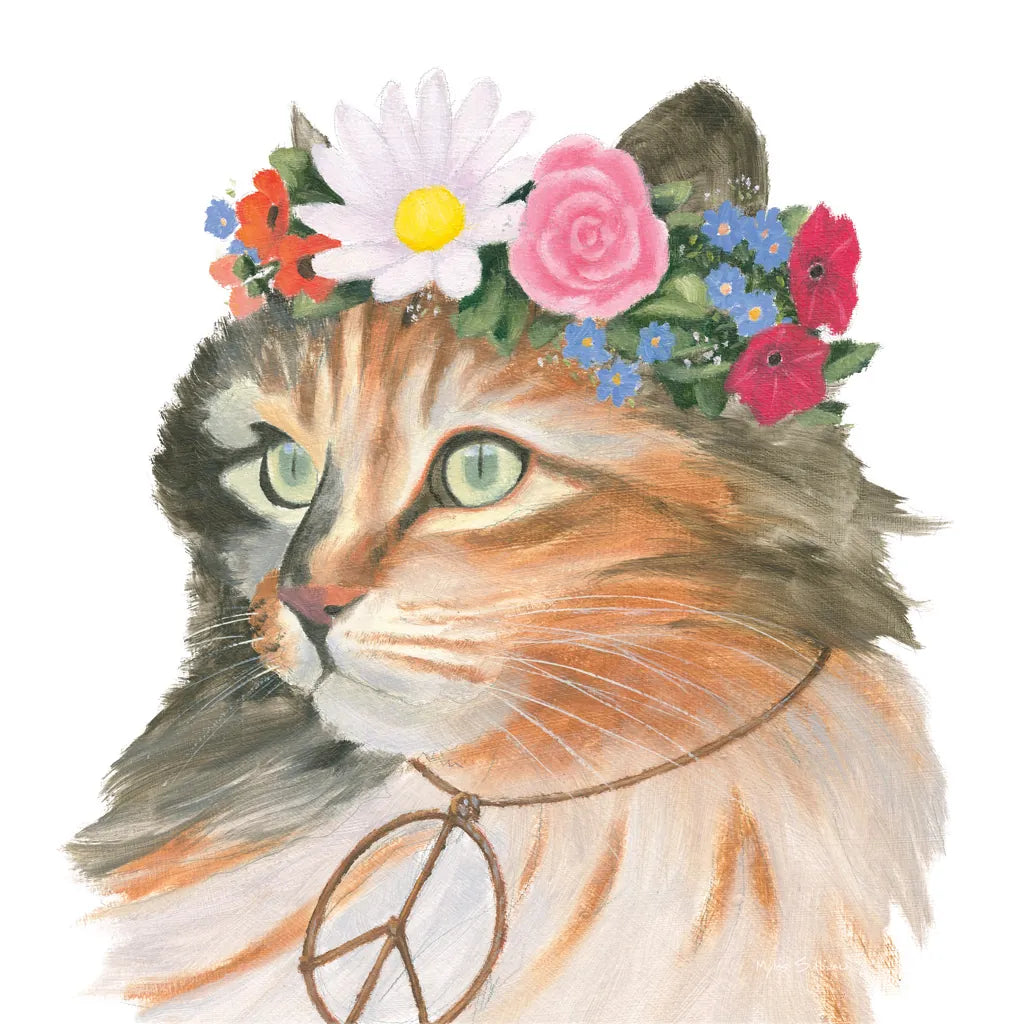 Cattitude I by Myles Sullivan. SKU 34897a. Archival Giclee Fine art print for wall decor.