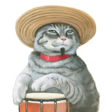 Cattitude II by Myles Sullivan. SKU 34898a. Archival Giclee Fine art print for wall decor.