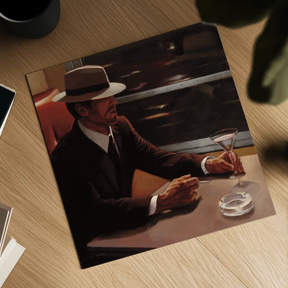 Dry Martini Crop I by Myles Sullivan. Shown as a detailed flat fine art print, highlighting archival giclee quality. Available as an archival giclee rolled canvas, fine art paper, or poster print. SKU 10177a.