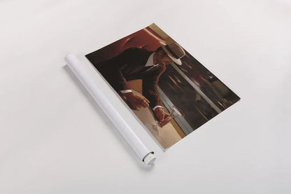 Dry Martini Dining Car by Myles Sullivan. shown as a rolled paper print. Available as archival giclee rolled canvas, fine art paper, or poster print. SKU 82393i.