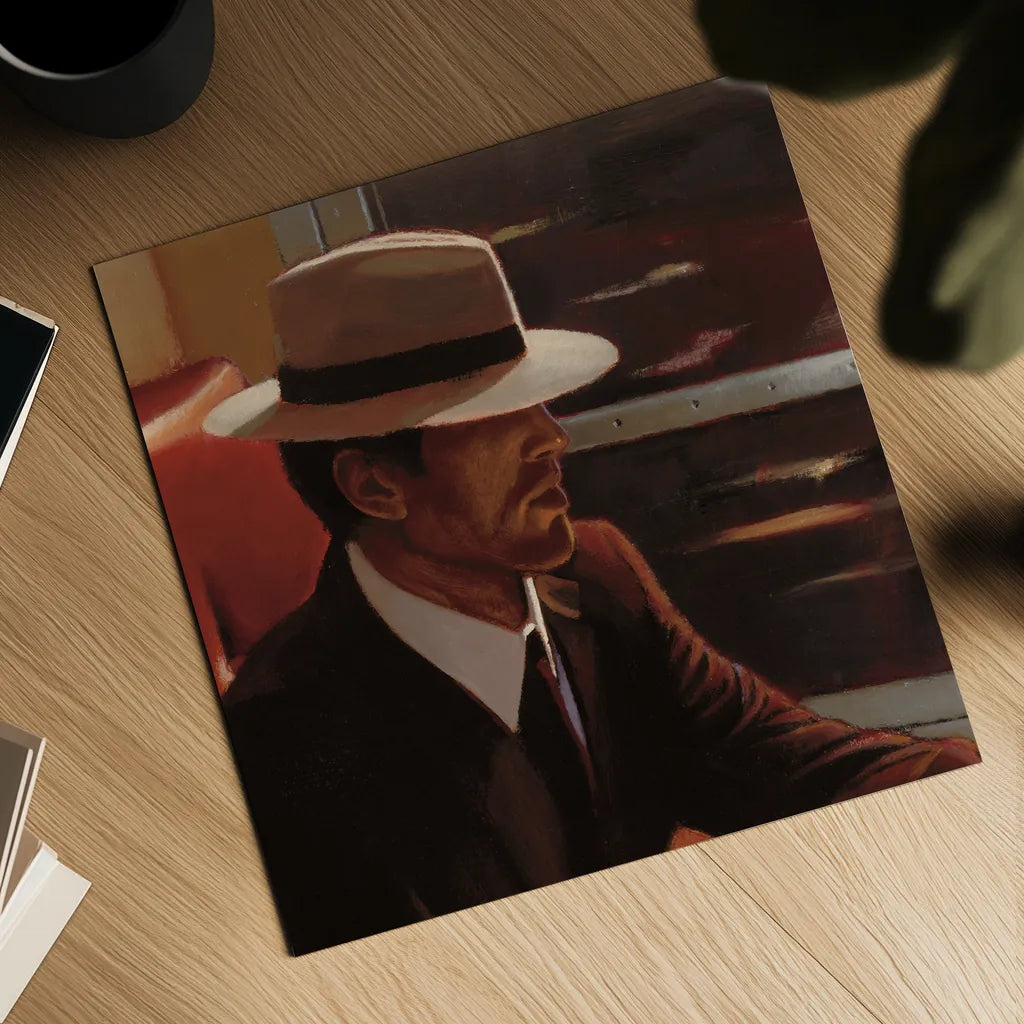 Dry Martini Portrait by Myles Sullivan. Shown as a detailed flat fine art print, highlighting archival giclee quality. Available as an archival giclee rolled canvas, fine art paper, or poster print. SKU 82394a.