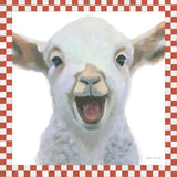 Farm Friends I Border by Myles Sullivan. SKU 36692a. Archival Giclee Fine art print for wall decor.