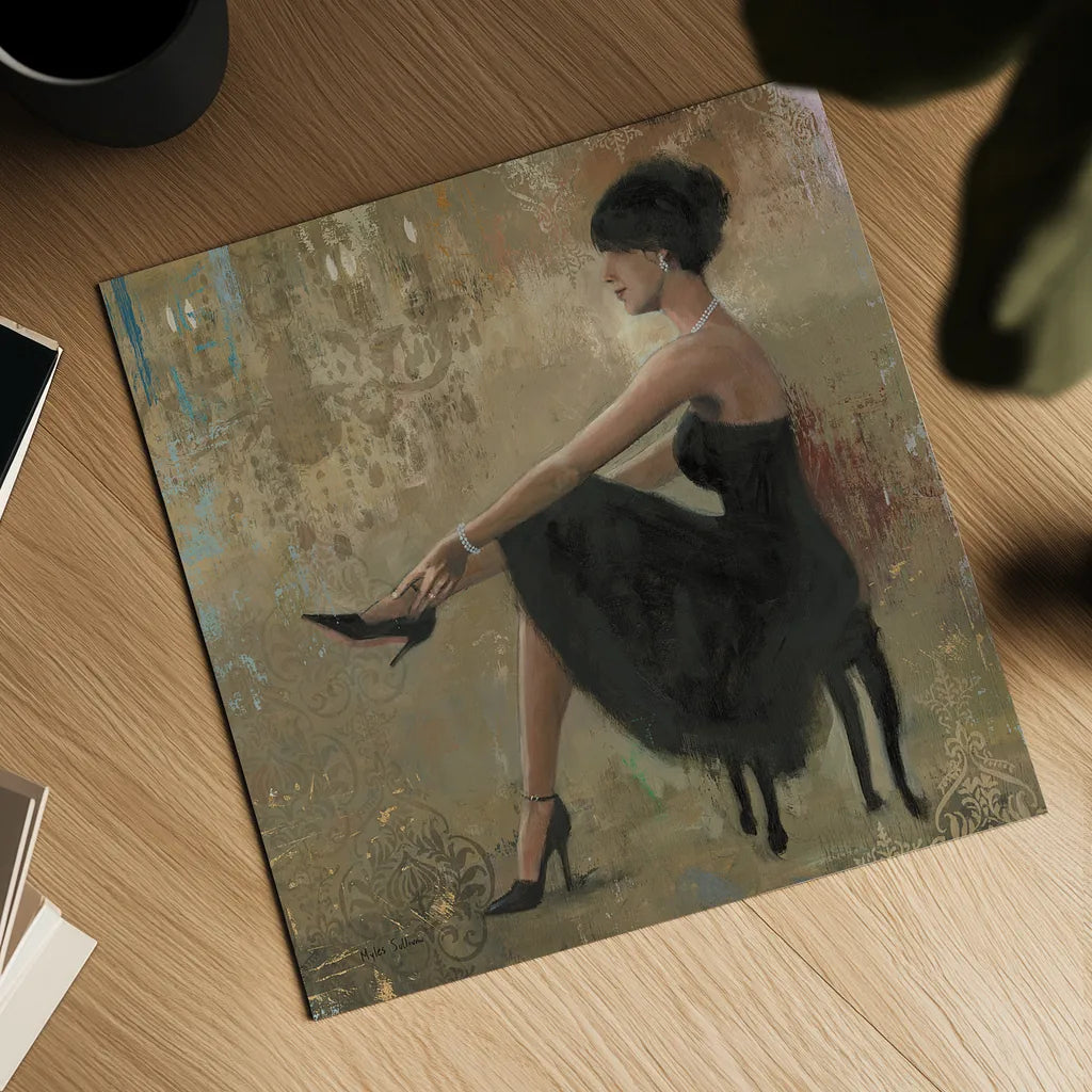 Grand Evening Square by Myles Sullivan. Shown as a detailed flat fine art print, highlighting archival giclee quality. Available as an archival giclee rolled canvas, fine art paper, or poster print. SKU 14847a.