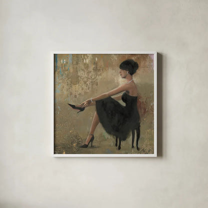 Grand Evening Square by Myles Sullivan. Shown in a crisp white glass frame for a clean and minimalist style. Available as an archival giclee rolled canvas, fine art paper, or poster print. SKU 14847a.