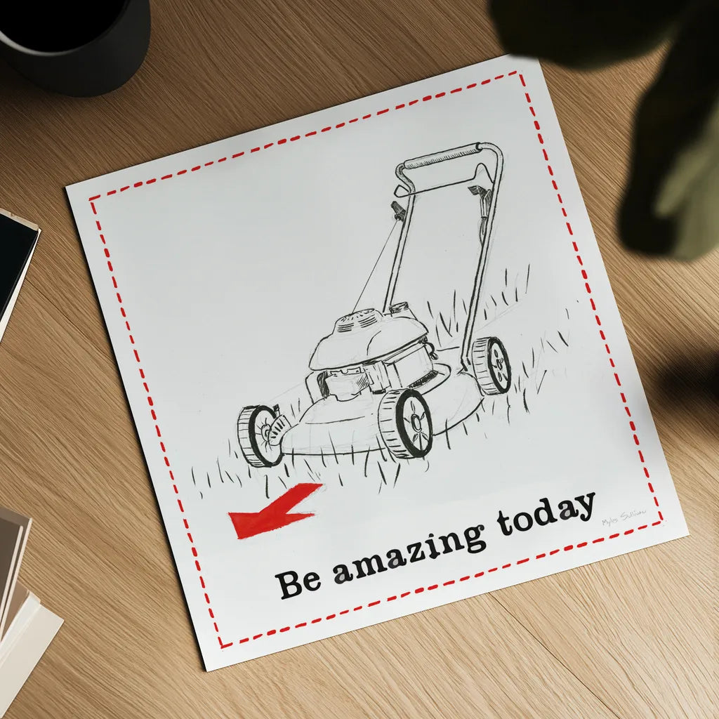 Home Improvement I by Myles Sullivan. Shown as a detailed flat fine art print, highlighting archival giclee quality. Available as an archival giclee rolled canvas, fine art paper, or poster print. SKU 34356a.