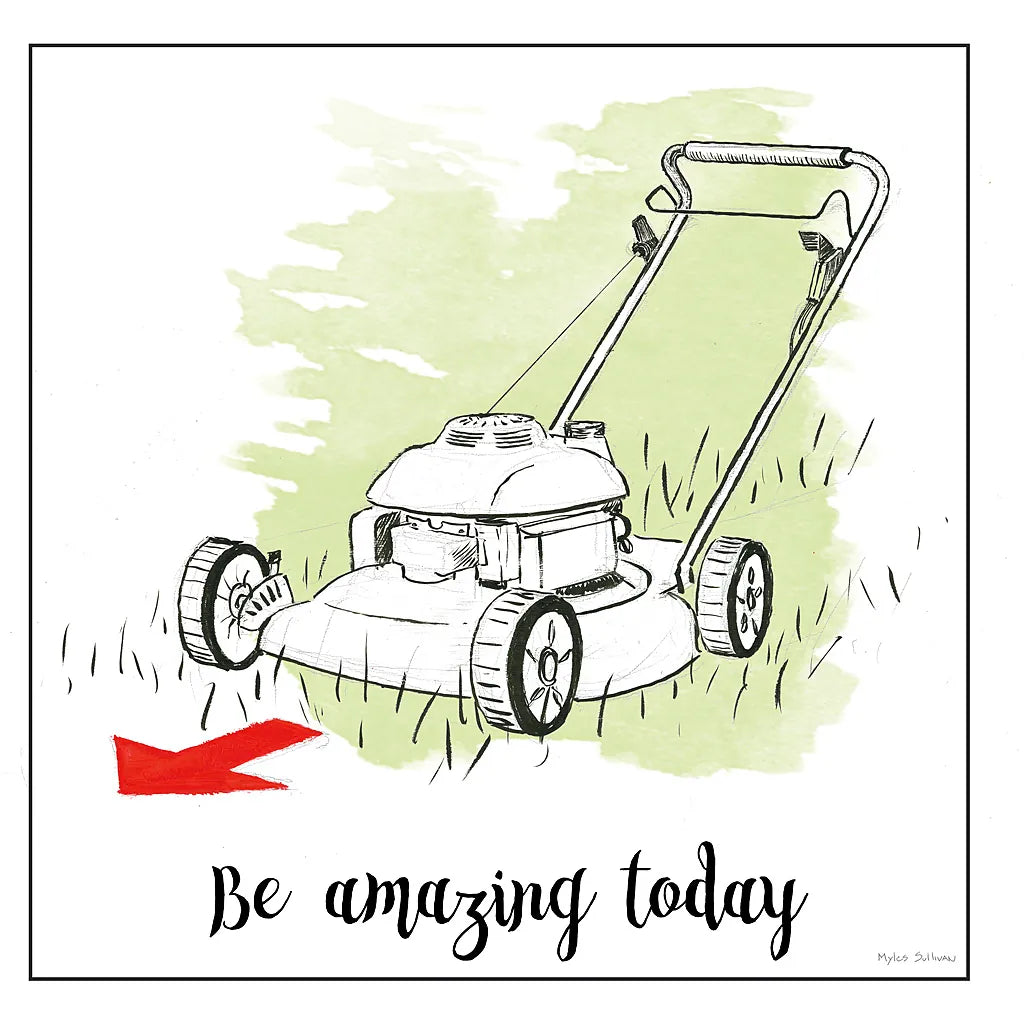 Home Improvement I with Color Script by Myles Sullivan. SKU 34570a. Archival Giclee Fine art print for wall decor.