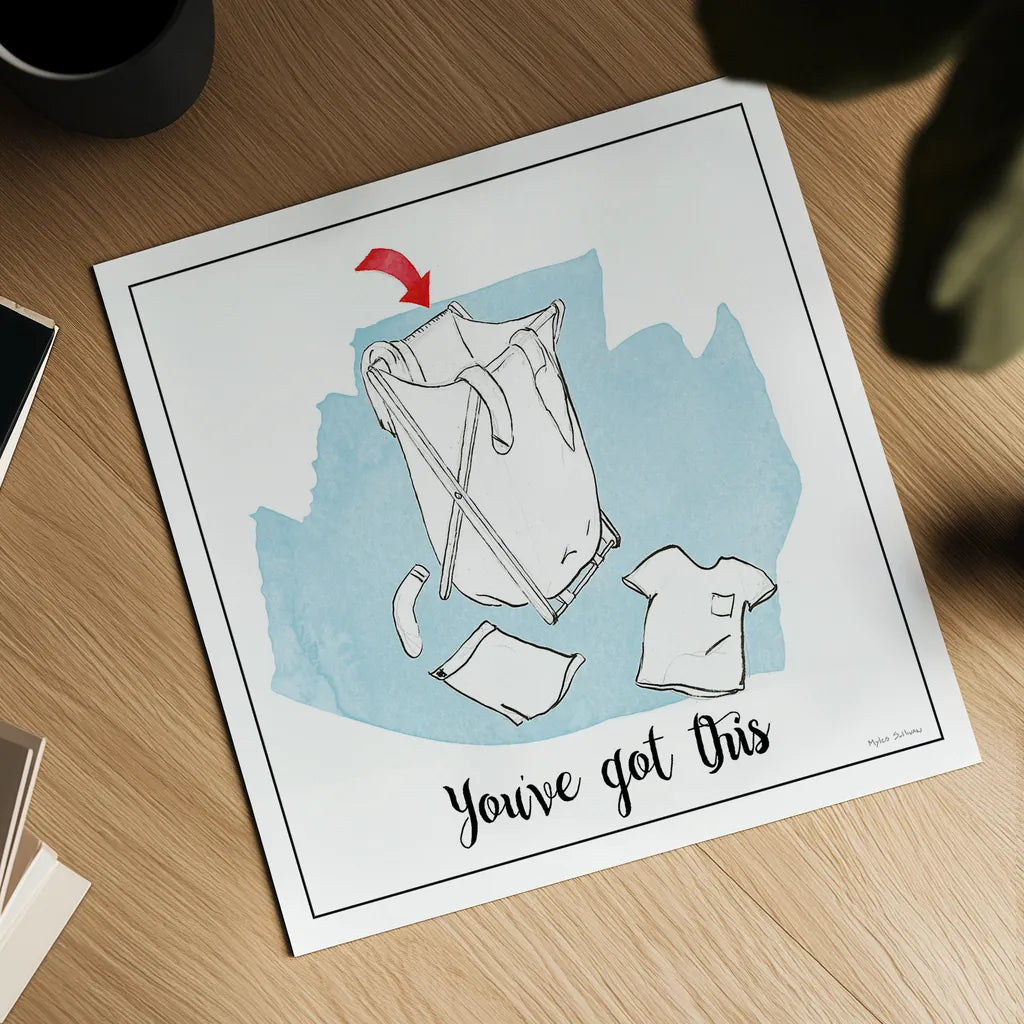 Home Improvement II with Color Script by Myles Sullivan. Shown as a detailed flat fine art print, highlighting archival giclee quality. Available as an archival giclee rolled canvas, fine art paper, or poster print. SKU 34571a.