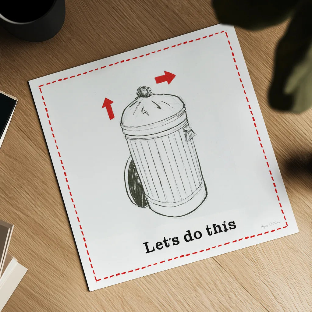 Home Improvement III by Myles Sullivan. Shown as a detailed flat fine art print, highlighting archival giclee quality. Available as an archival giclee rolled canvas, fine art paper, or poster print. SKU 34358a.